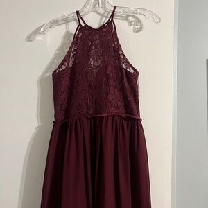 Christina Wu celebration mini maids dress Mahogany size 16